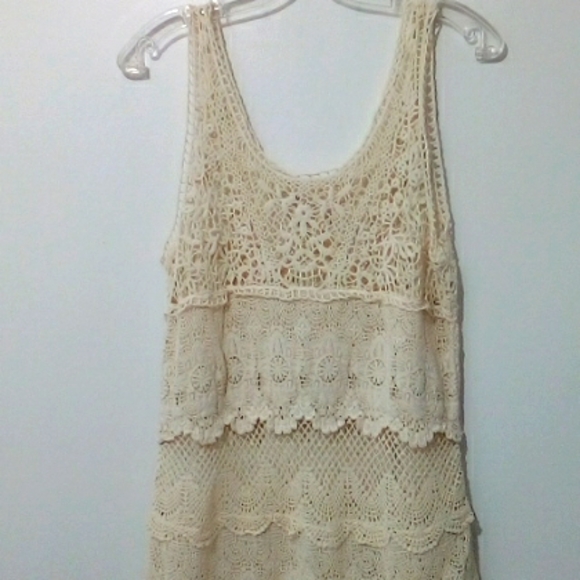 American Eagle Outfitters crochet  long tank top cover up - Picture 3 of 4